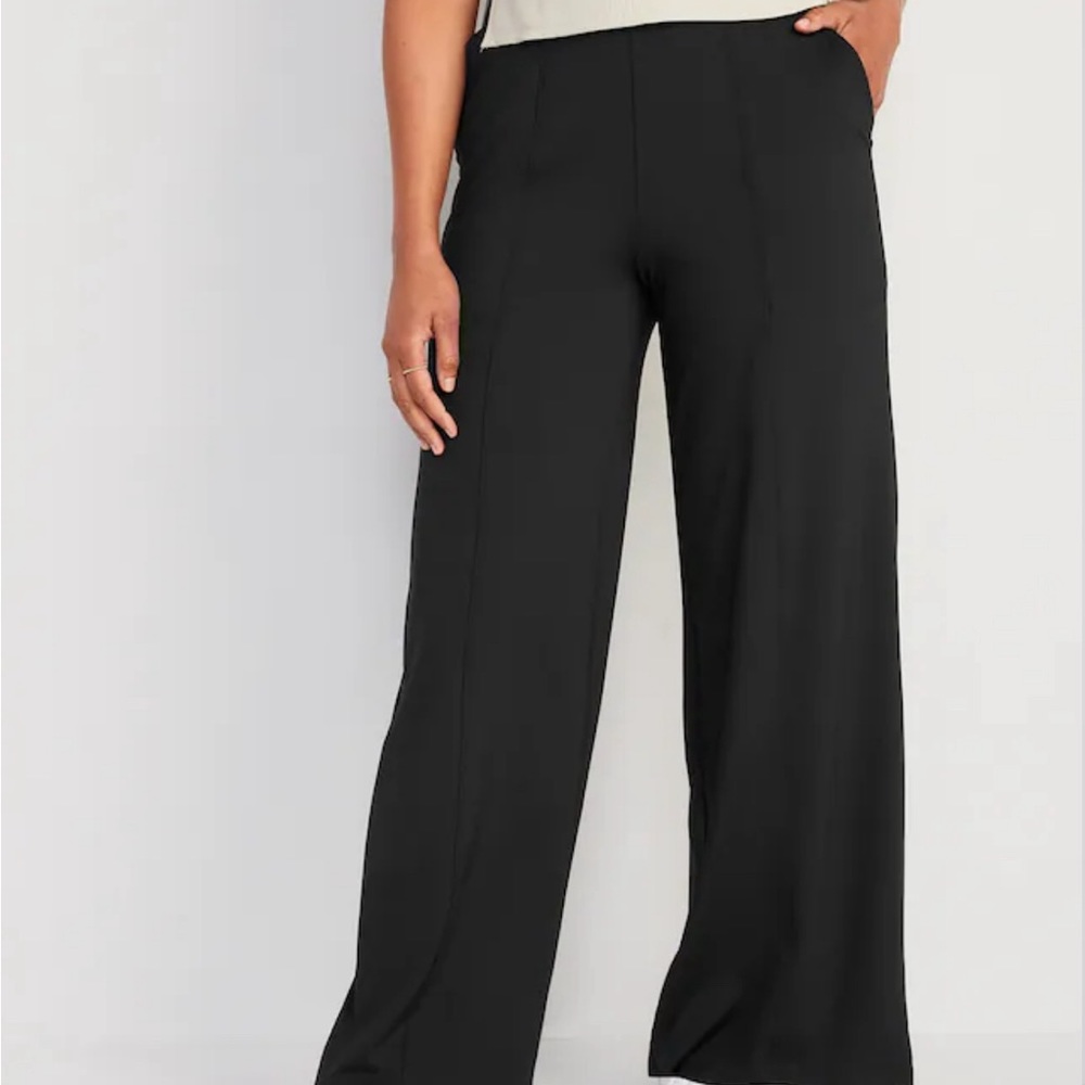 Old Navy High Waisted Powersoft Wide Leg Pants NWT